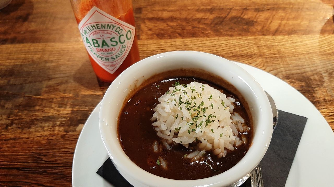 The gumbo at Boudreaux's Cajun Grill in Daphne is conspicuously dark.