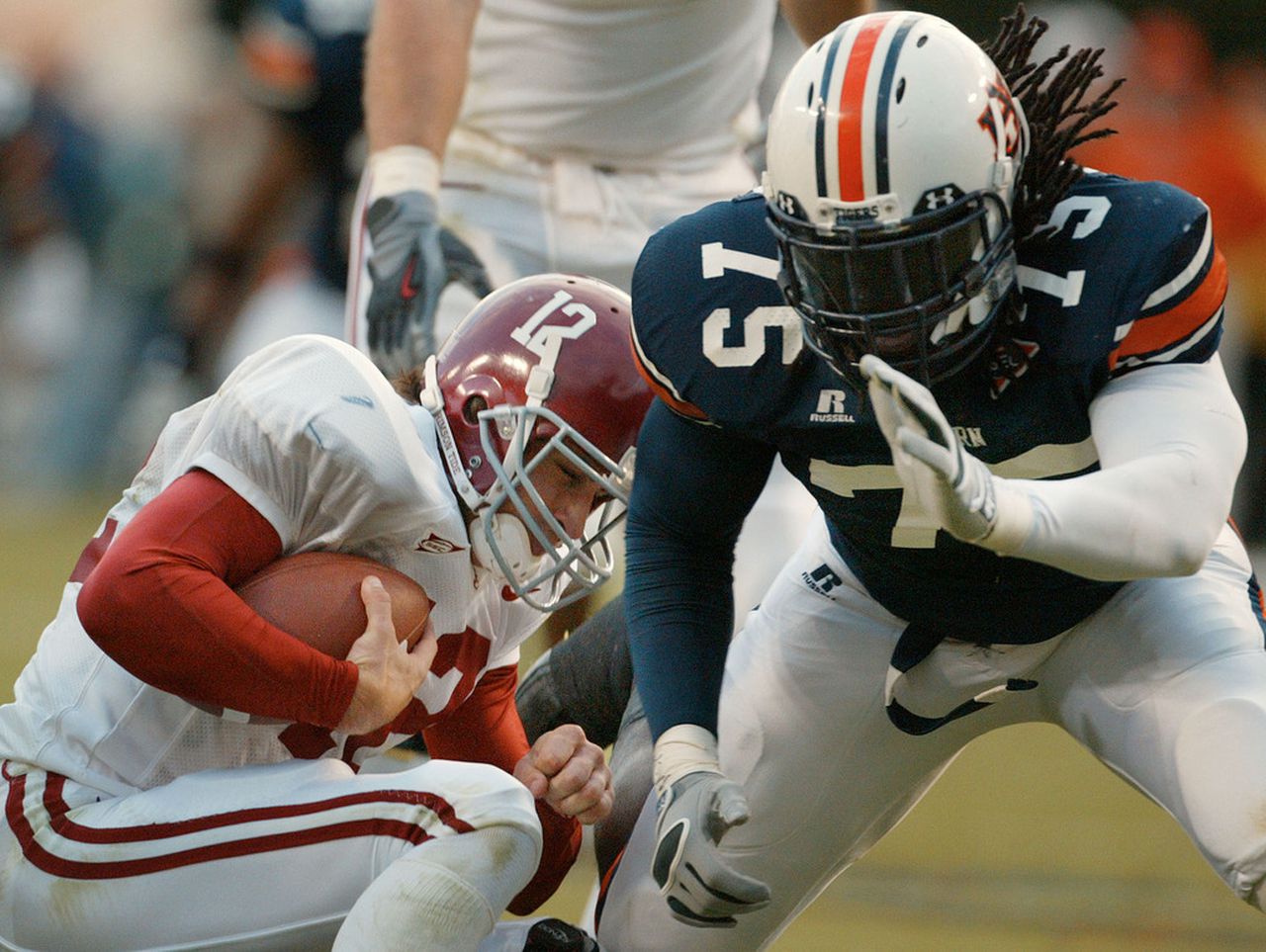 Stanley McClover sacks Brodie Croyle