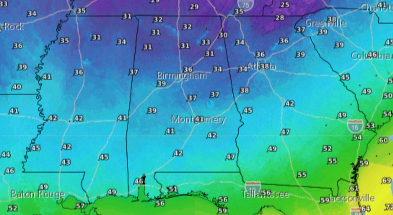 Arctic blast headed for Alabama