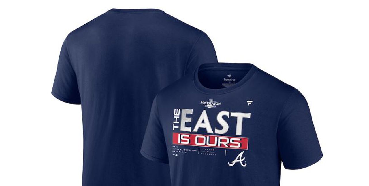 Atlanta Braves Fanatics Branded 2022 NL East Division Champions Locker Room T-Shirt