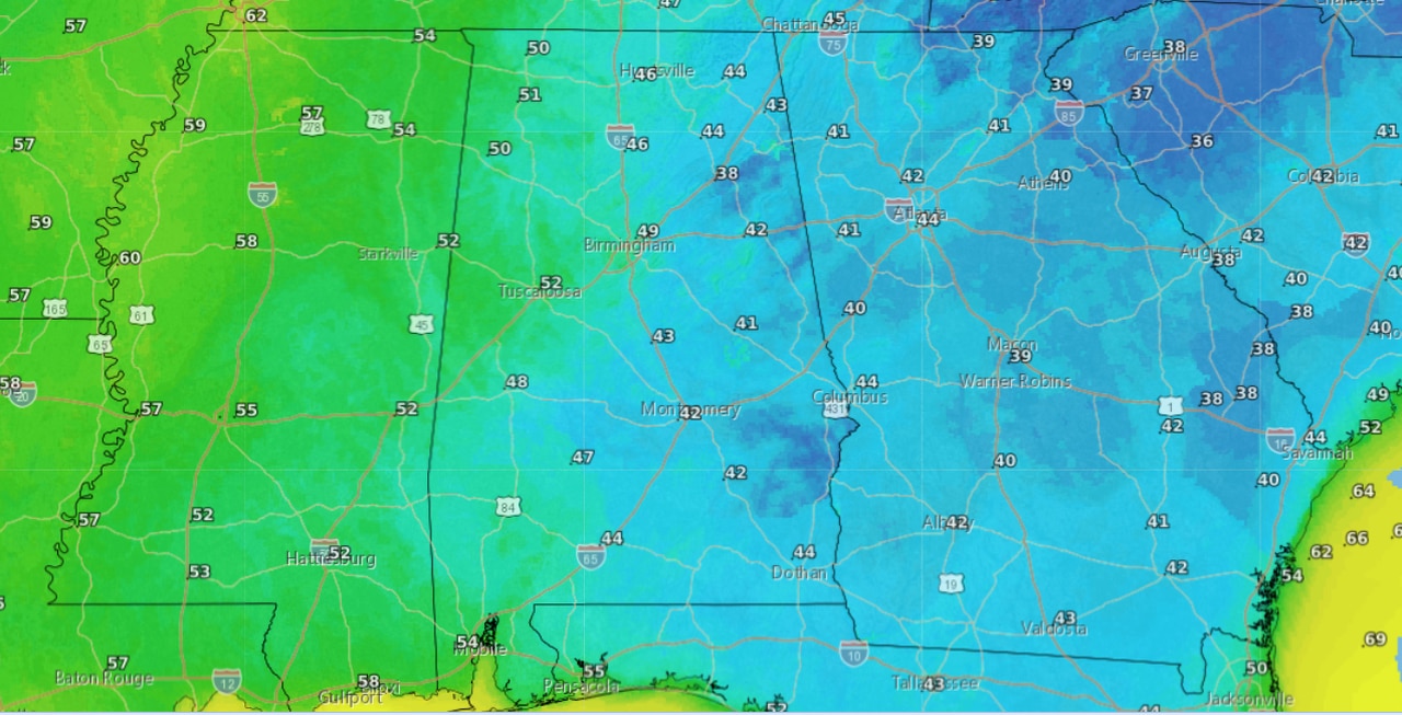 Big warmup for Alabama through the weekend