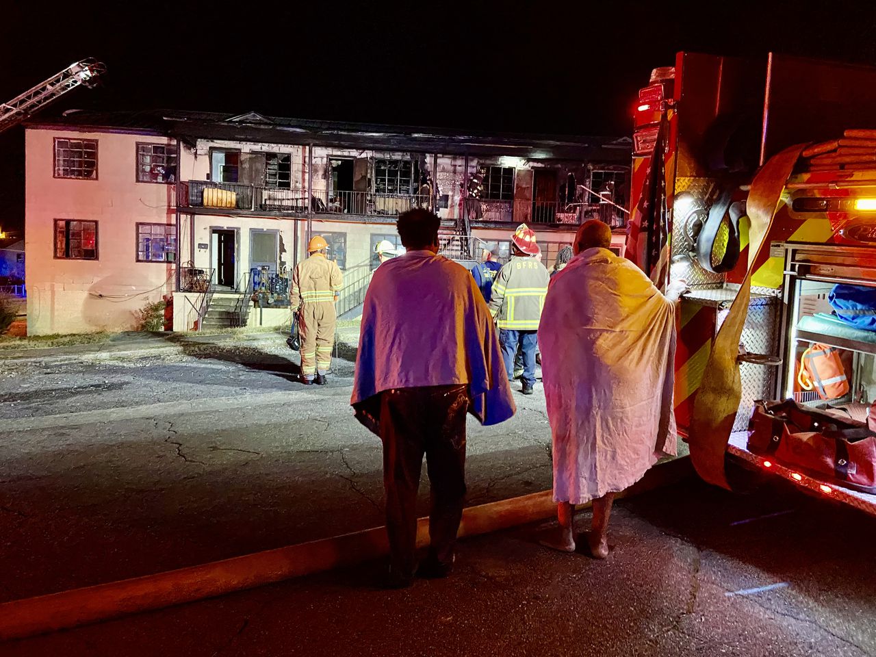 Birmingham firefighters rescue critically injured person trapped in burning apartment