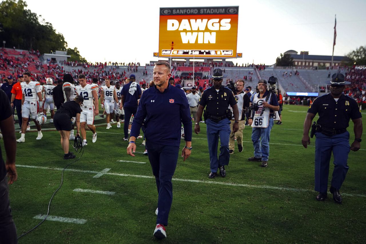 Bryan Harsin searching for answers, 'hope' after blowout loss to Georgia