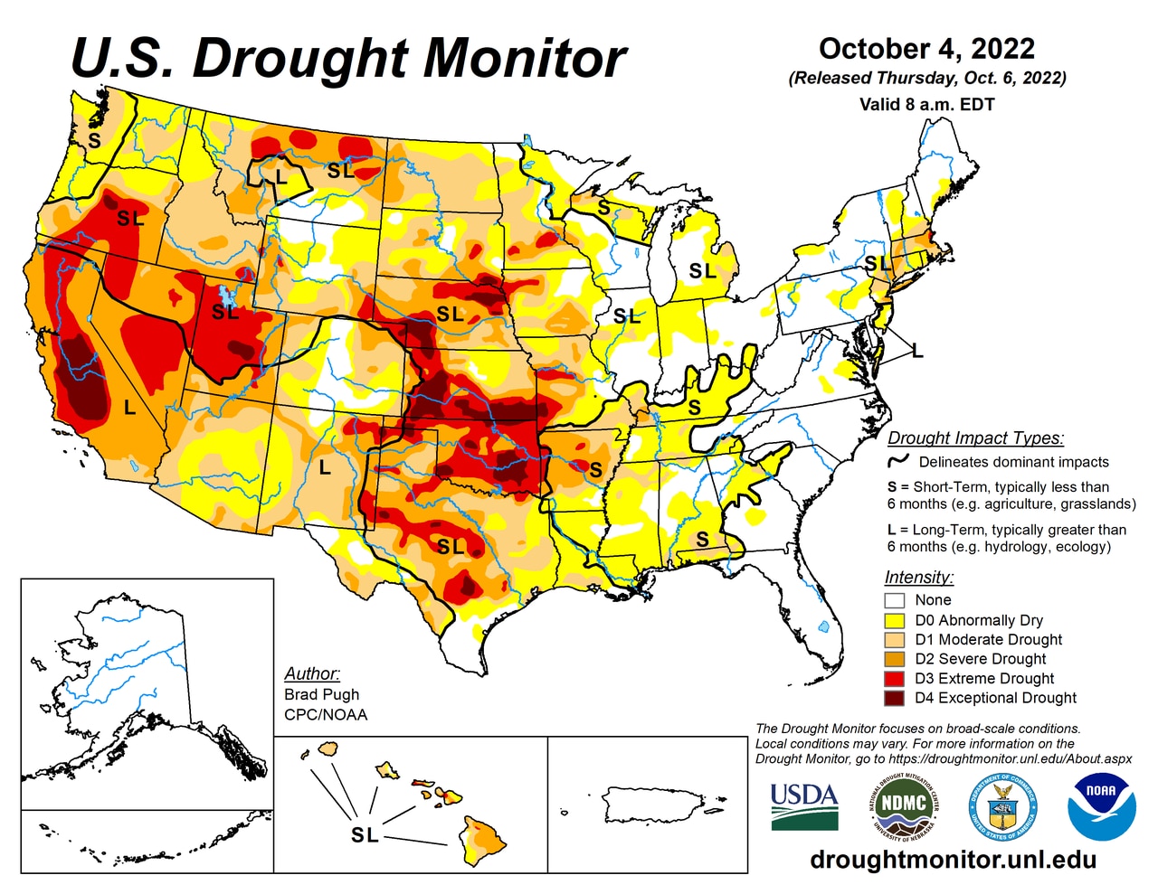 US drought conditions