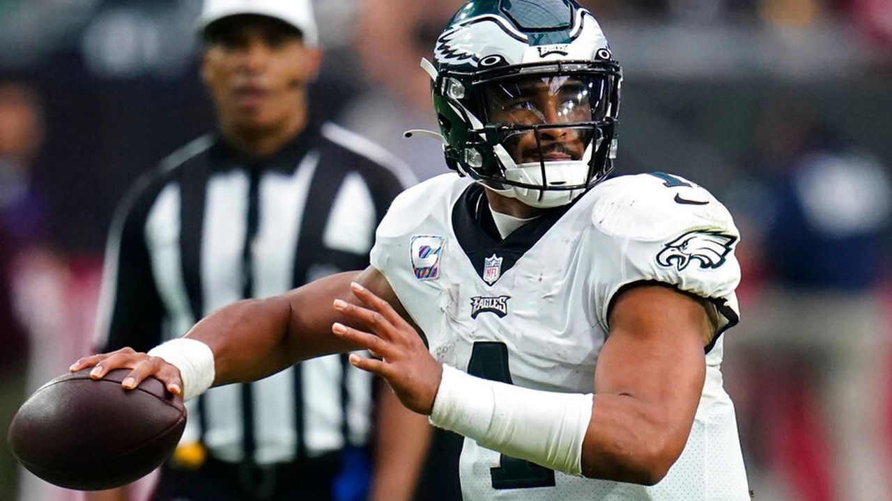 Eagles go to 5-0, but don’t mention it to Jalen Hurts