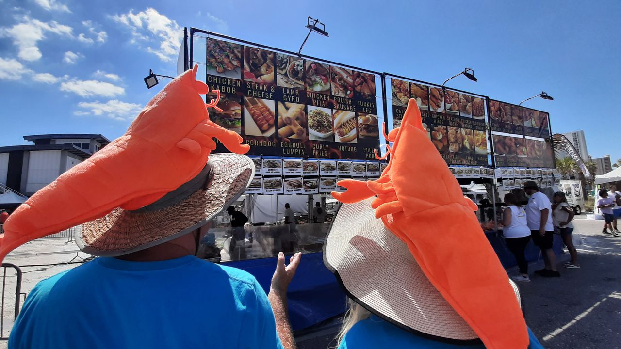 The National Shrimp Festival in Gulf Shores had a strong opening on Thursday, Oct. 6, returning after two lost years.