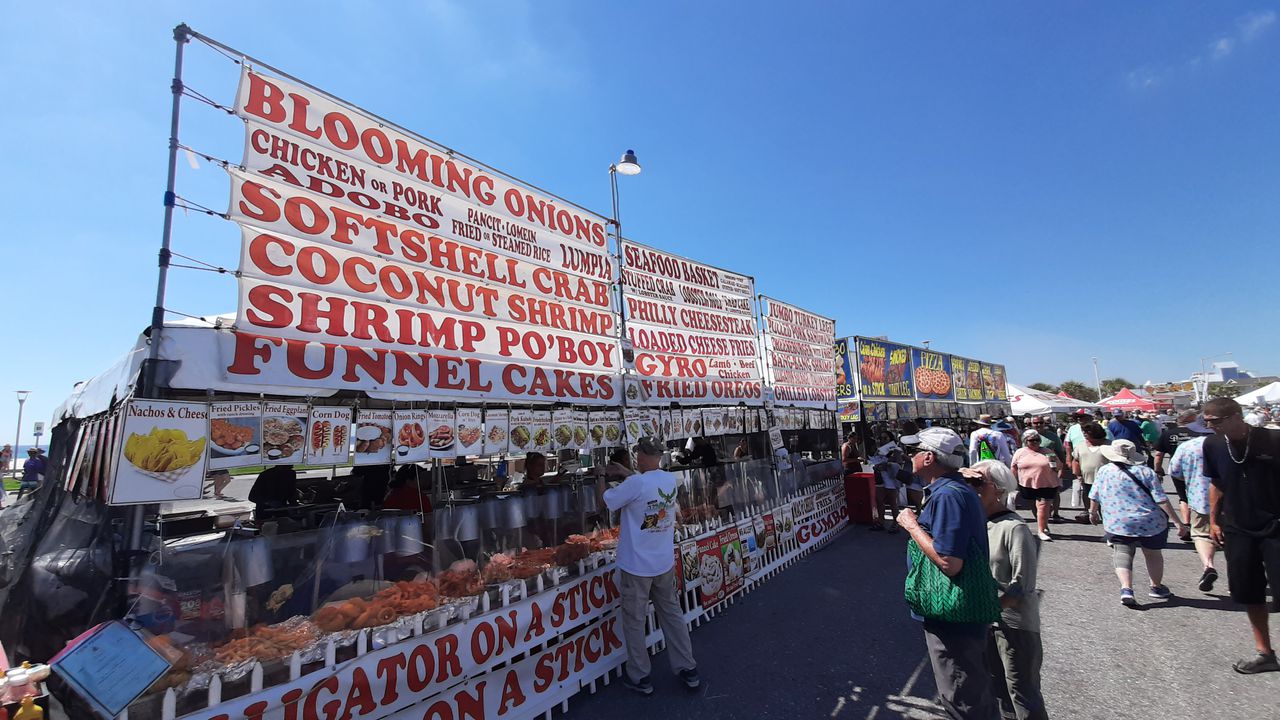 The National Shrimp Festival in Gulf Shores had a strong opening on Thursday, Oct. 6, returning after two lost years.