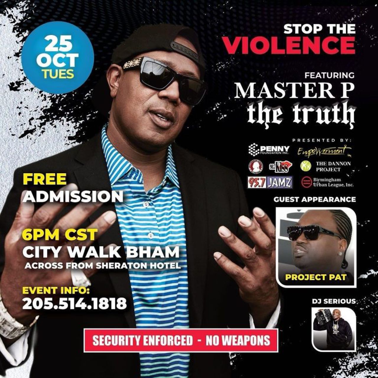 Master P Stop the Violence event