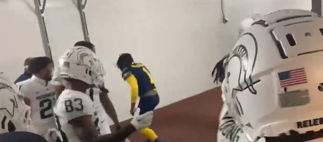 Michigan State players fight Michigan player in tunnel after game: ‘I don’t know what happened’