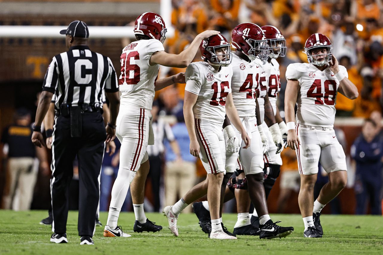 Saban explains late-game play calls leading up to missed FG