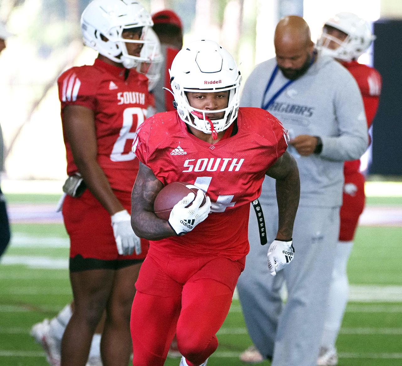 South Alabama football practice 