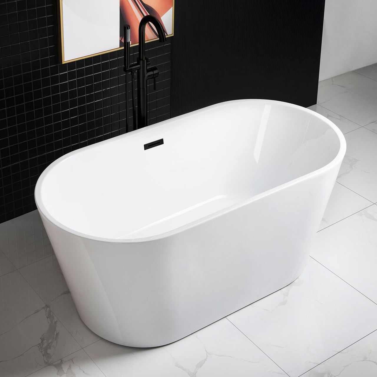 Freestanding Soaking Acrylic Bathtub