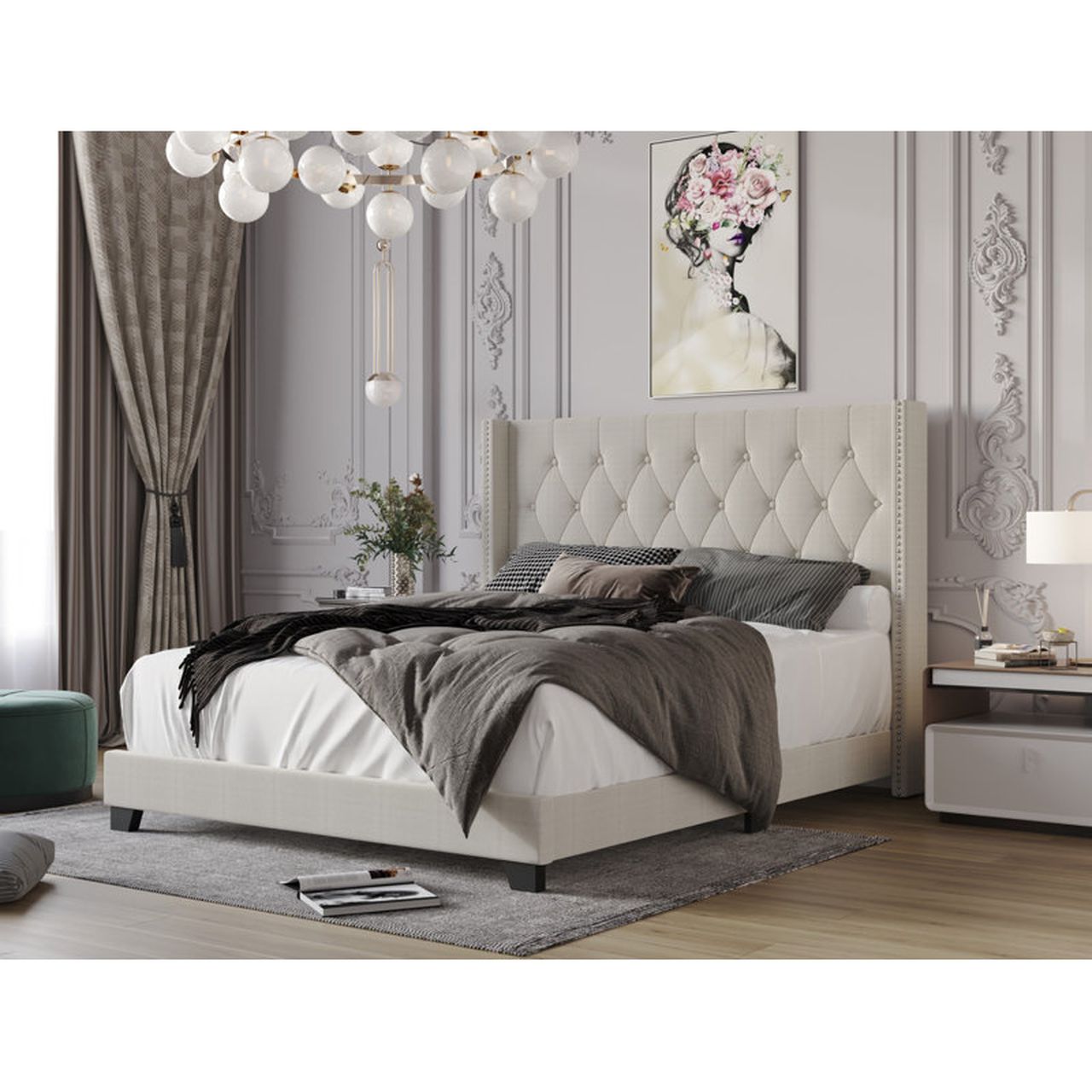 Aadvik Upholstered Bed