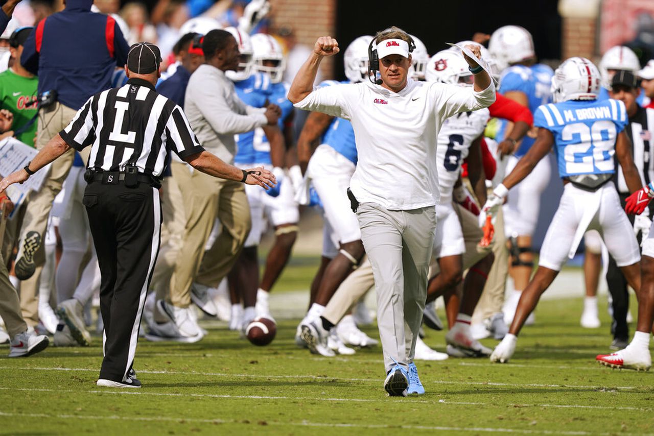 What Lane Kiffin said about No. 9 Ole Miss beating Auburn 48-34