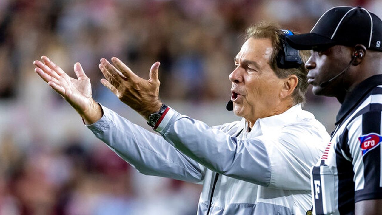 Saban explains when to ‘pound your chest’ to refocus