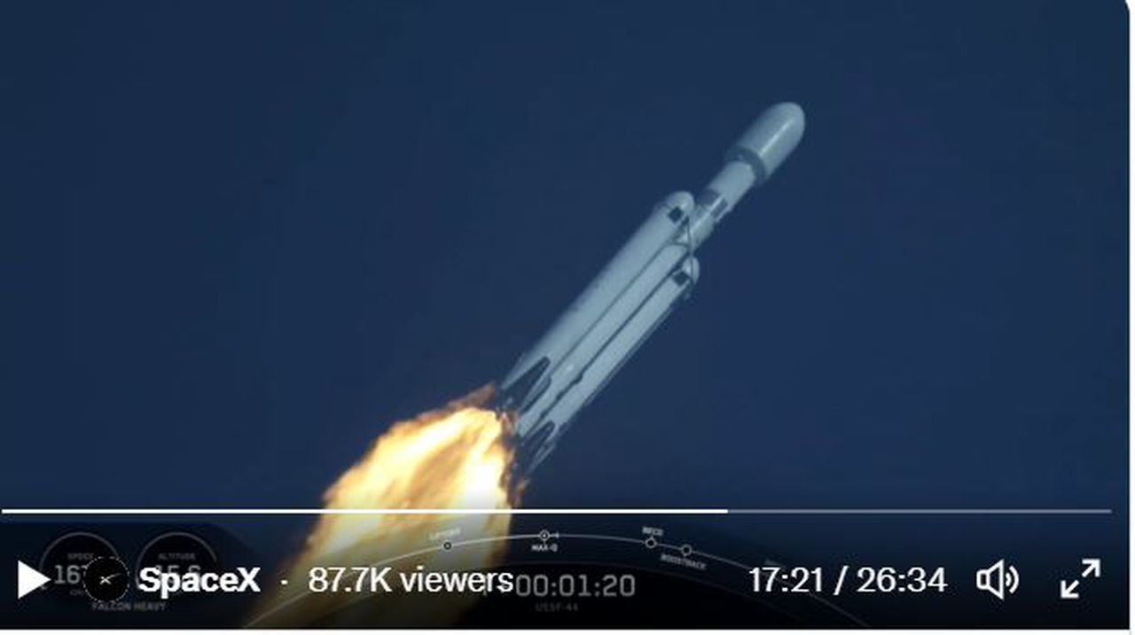 Watch SpaceX Falcon Heavy launch space defense satellites