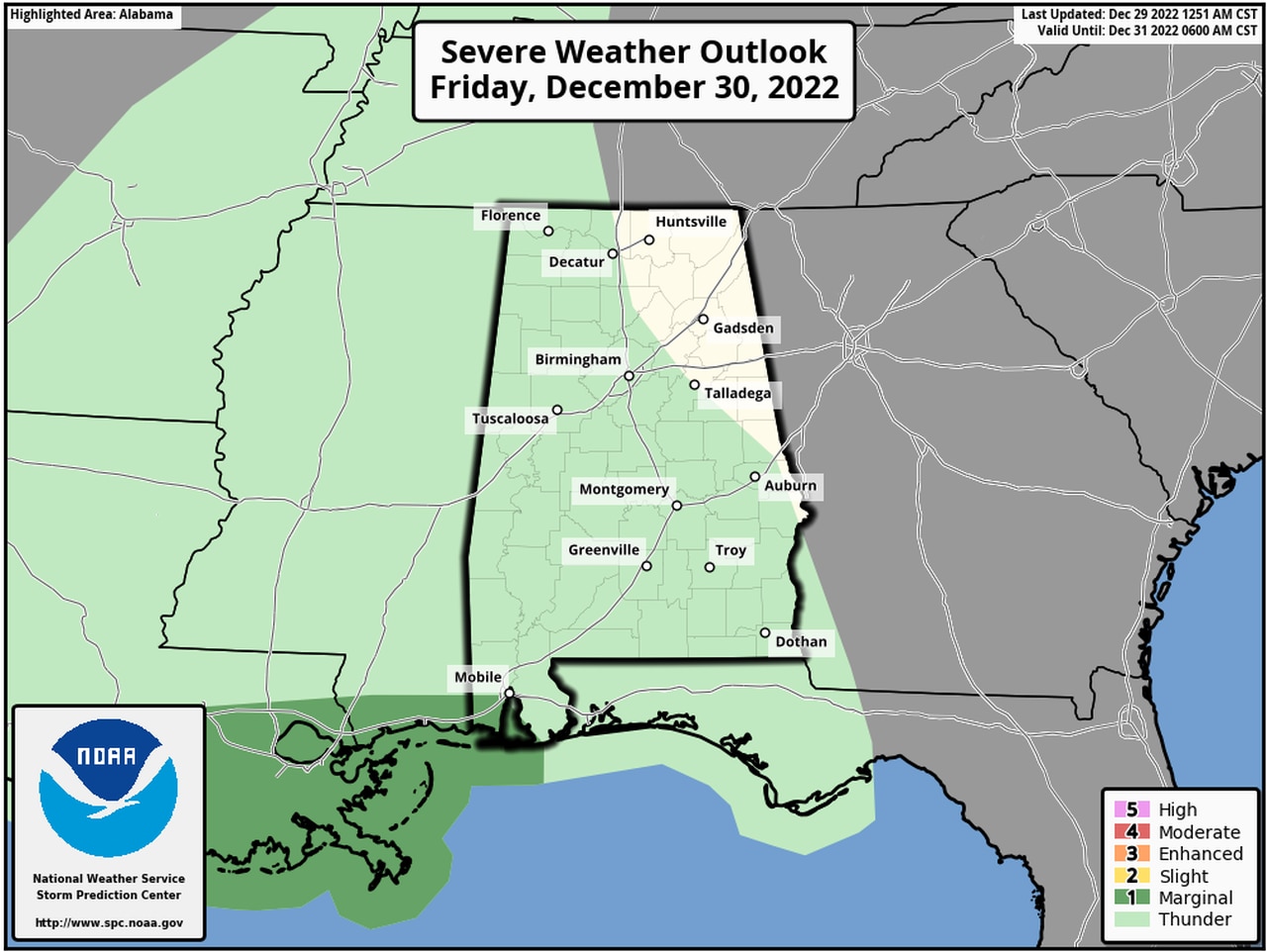 Friday severe weather outlook