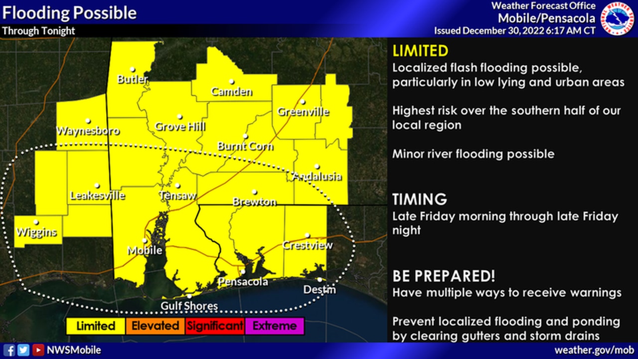 Southwest Alabama flood risk