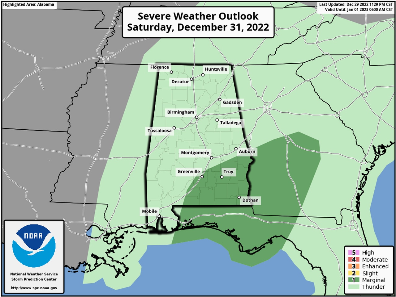 Saturday severe weather outlook