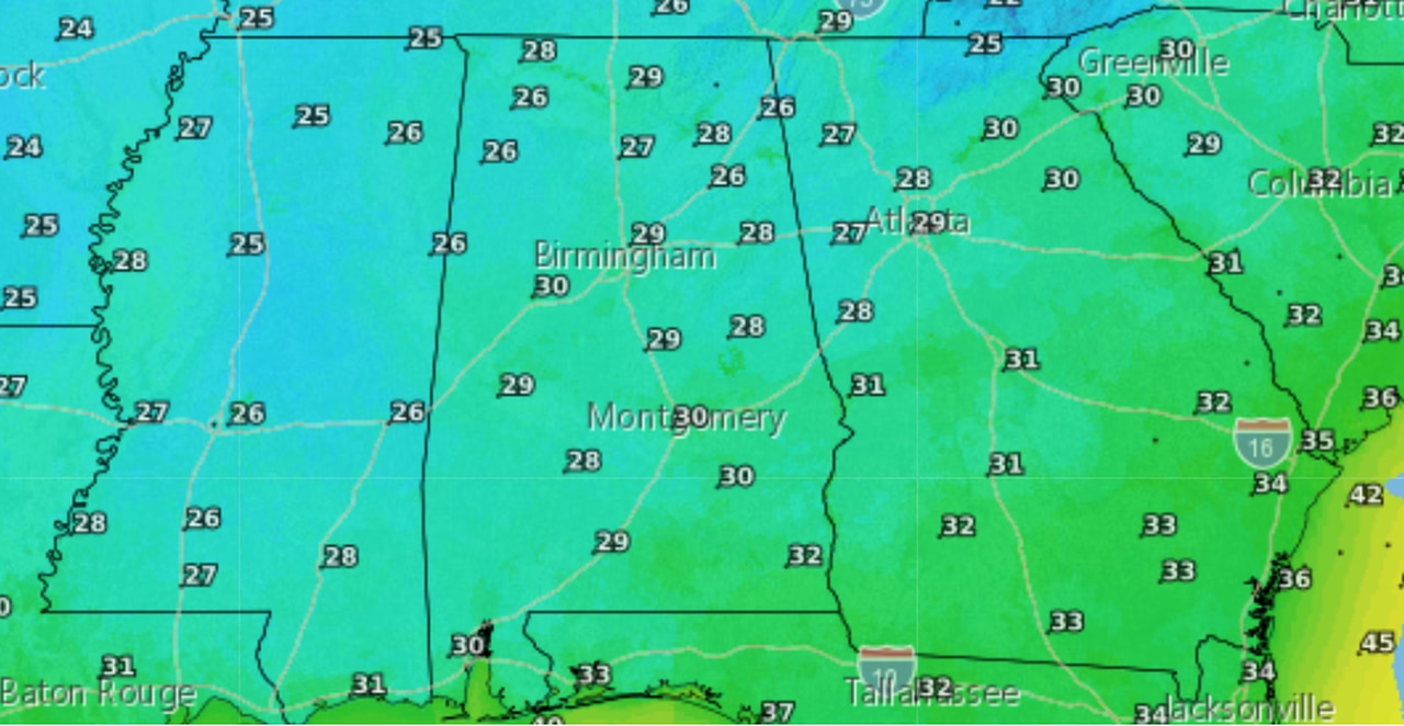 Saturday lows