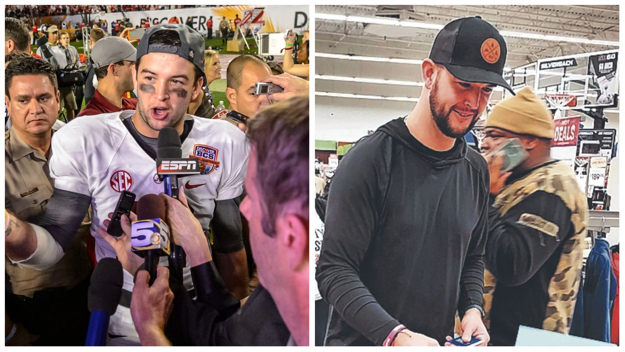 AJ McCarron then and now