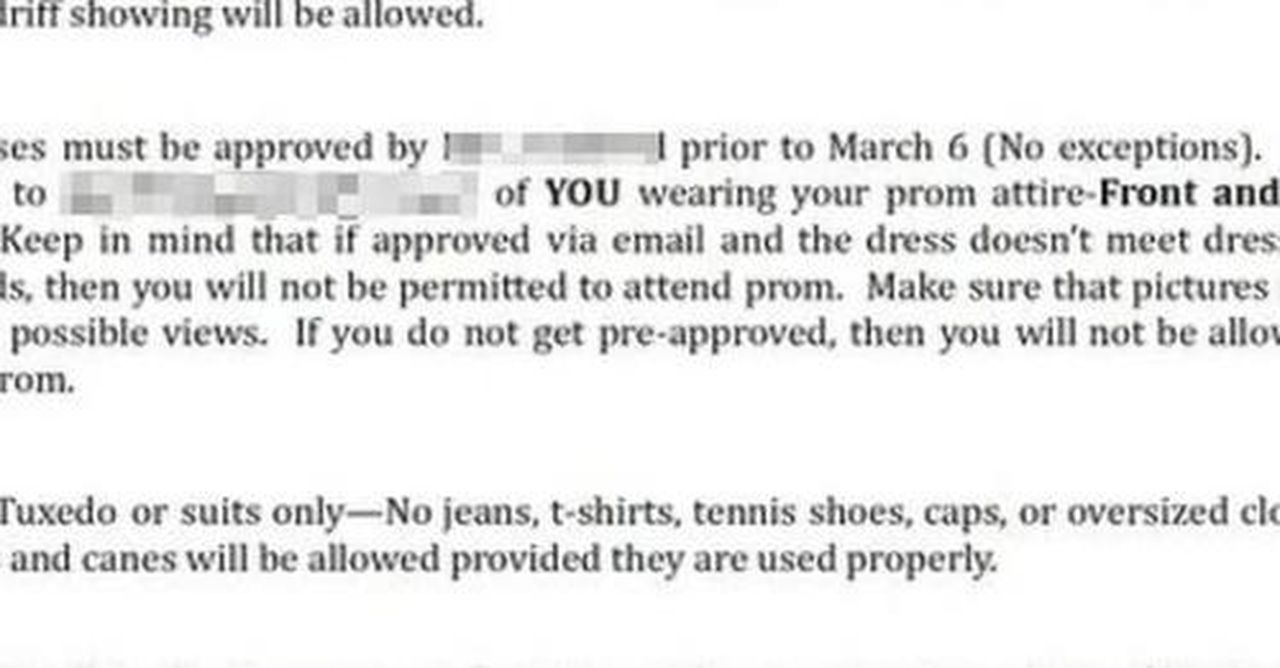 Alabama school changes prom rules, no longer requires ‘front and back’ photos