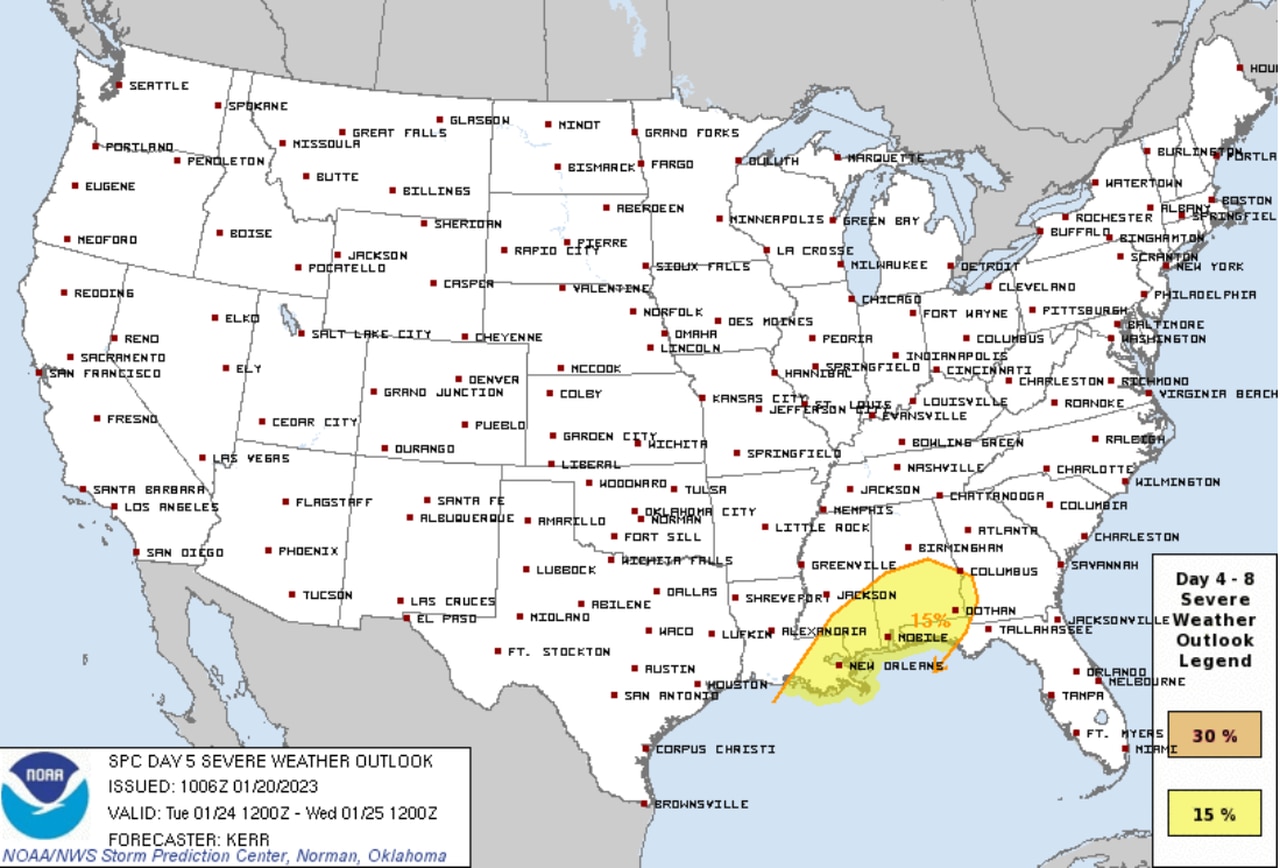 Another severe weather setup taking shape next week