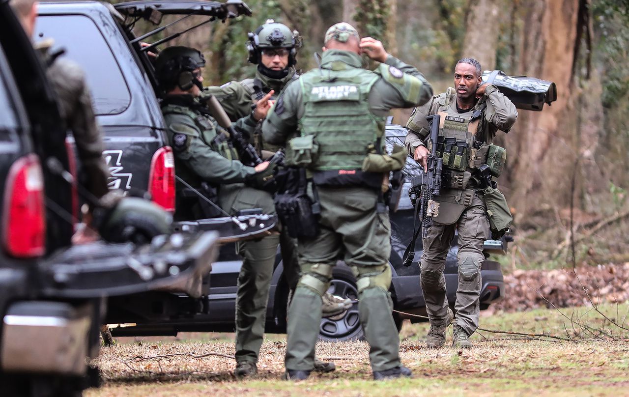 Atlanta police training center protester dead, Georgia trooper injured in shootout