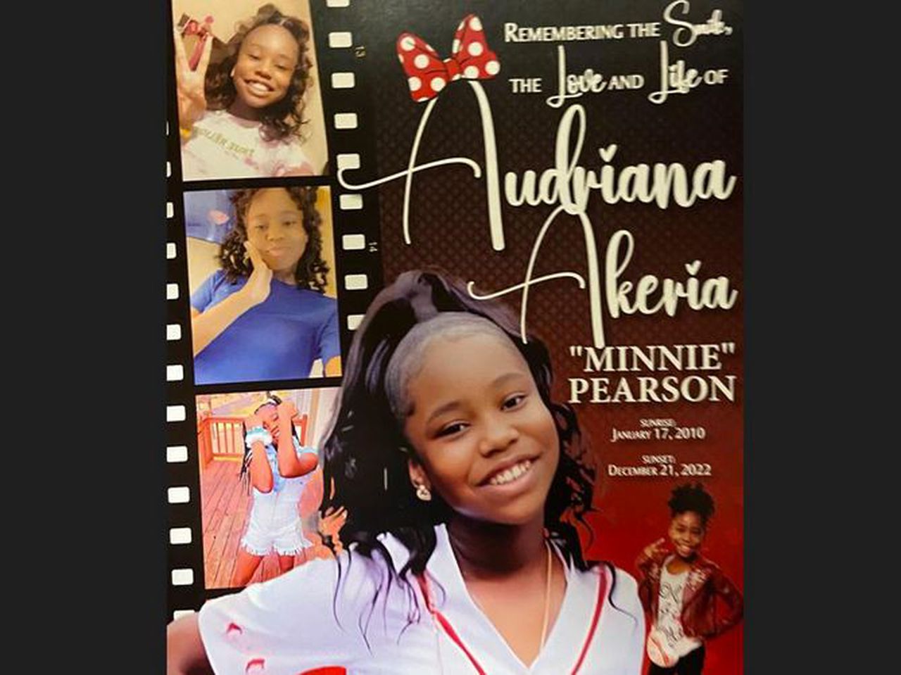 Audriana Pearson Funeral Dec. 29, 2022