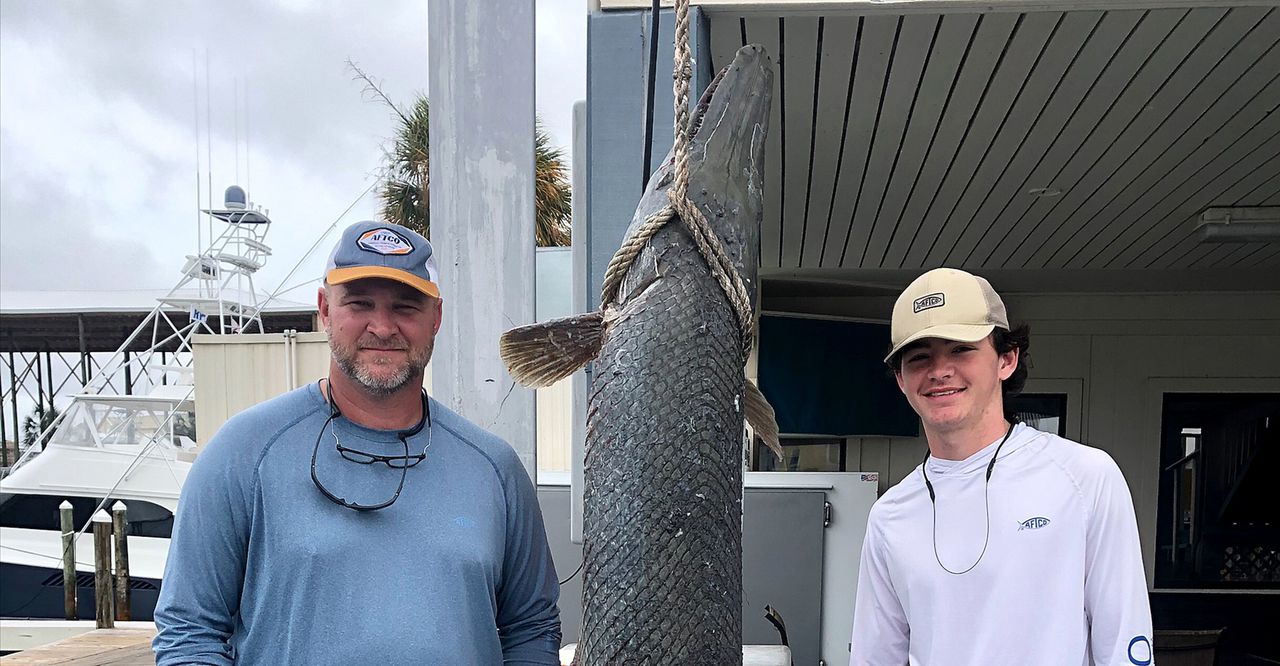 Father and son’s Thanksgiving fishing tradition leads to new Alabama record