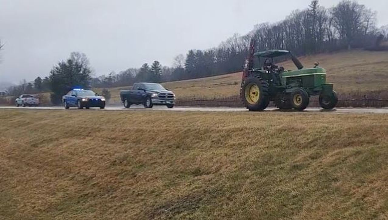 Knife-wielding North Carolina man leads police on chase on John Deere tractor, reaching 20 mph