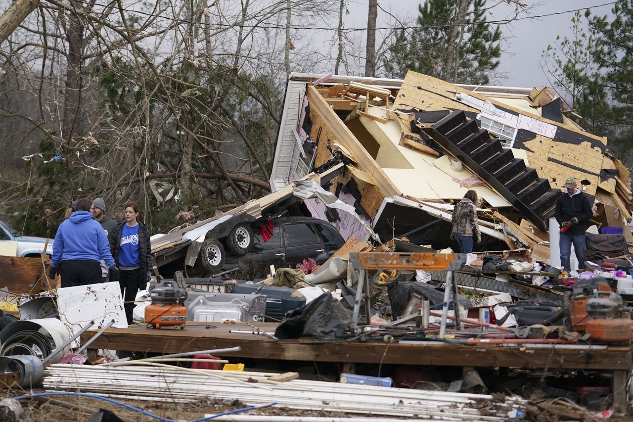 Map: Where did the tornadoes hit in Alabama