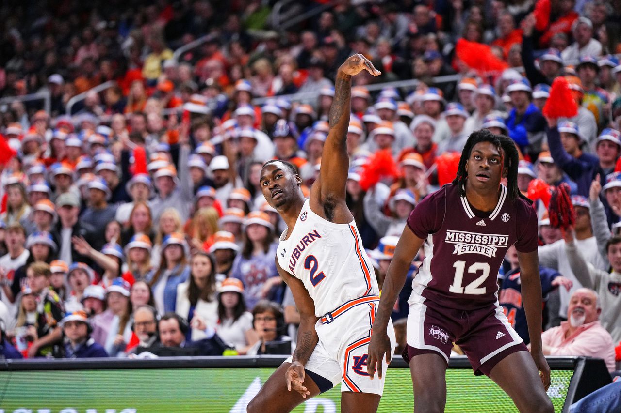 No. 21 Auburn sets season high from deep, holds off Miss State for 69-63 win