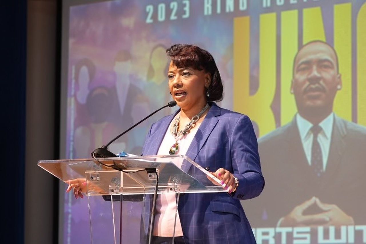 On Martin Luther King Jr.’s holiday, his daughter calls for action