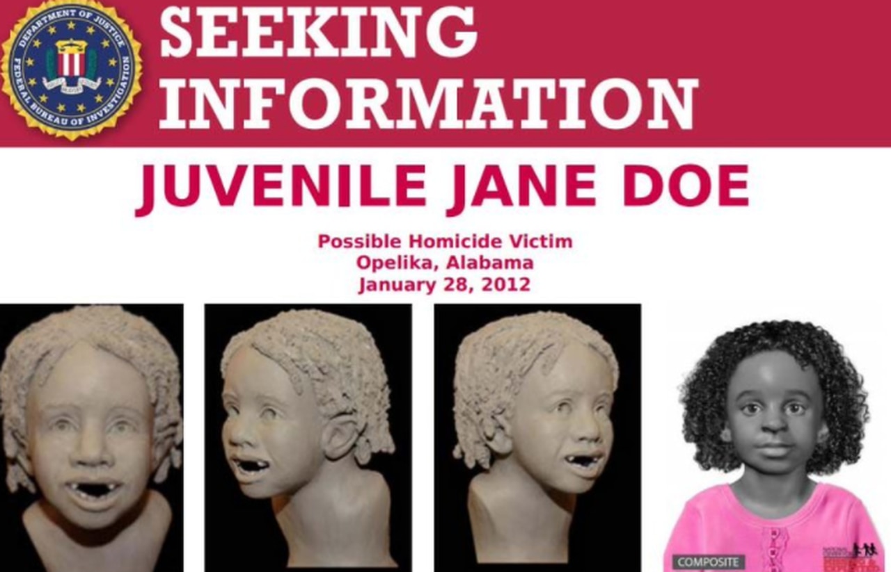 Opelika Jane Doe identified after 11 years: Father and his wife arrested