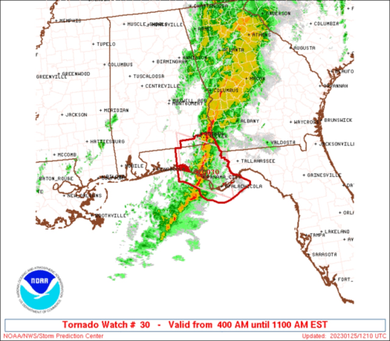 Severe weather threat winds down for Alabama