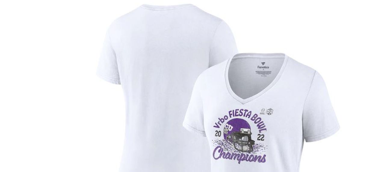 TCU women's V-neck