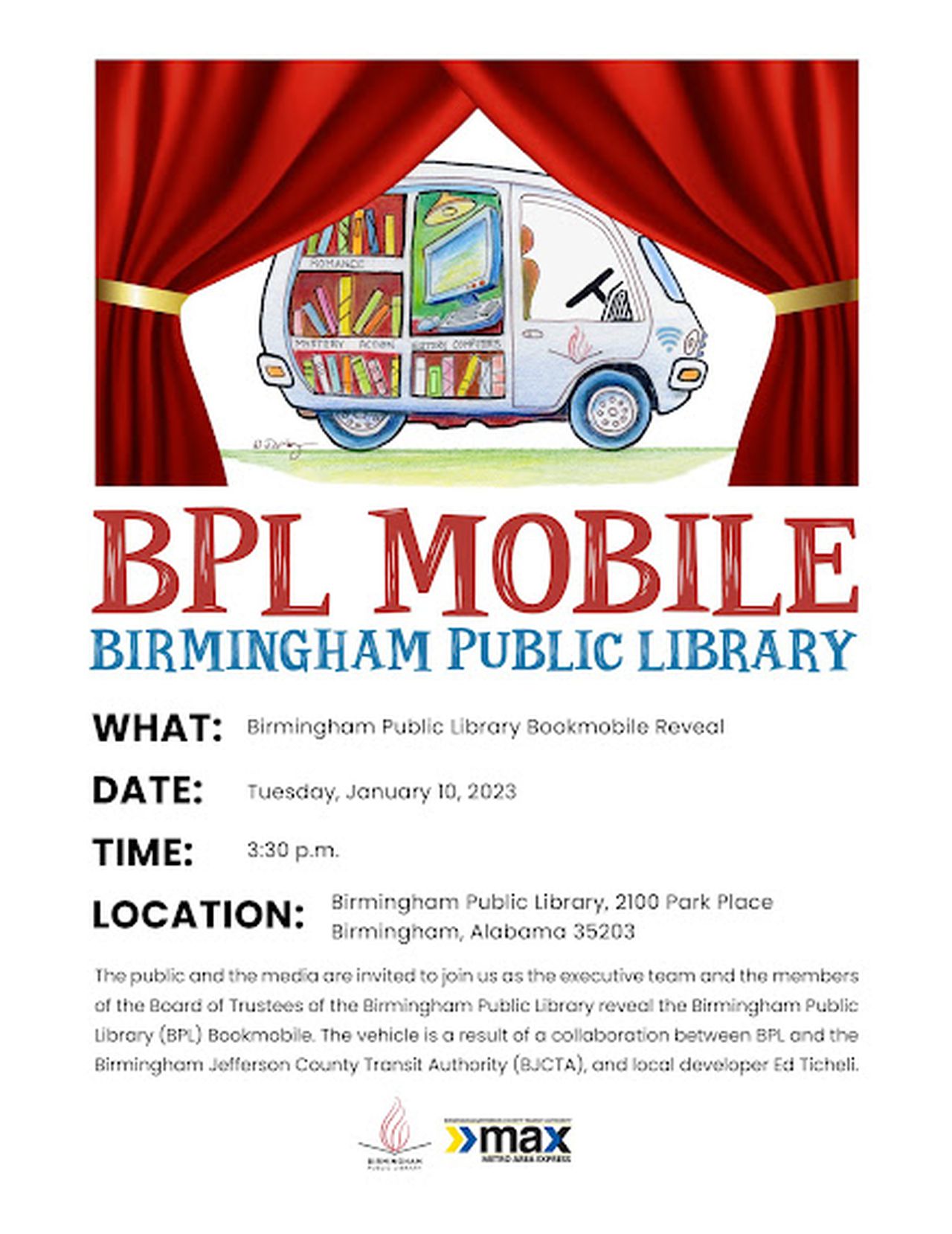 The new Birmingham Public Library Bookmobile is almost ready for the public