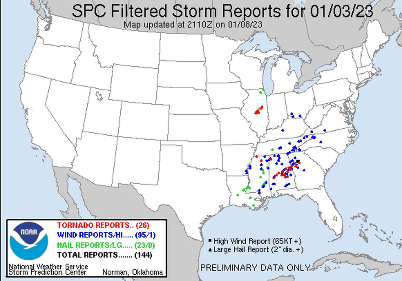 Tornado count at 14 after 2023′s first round of storms