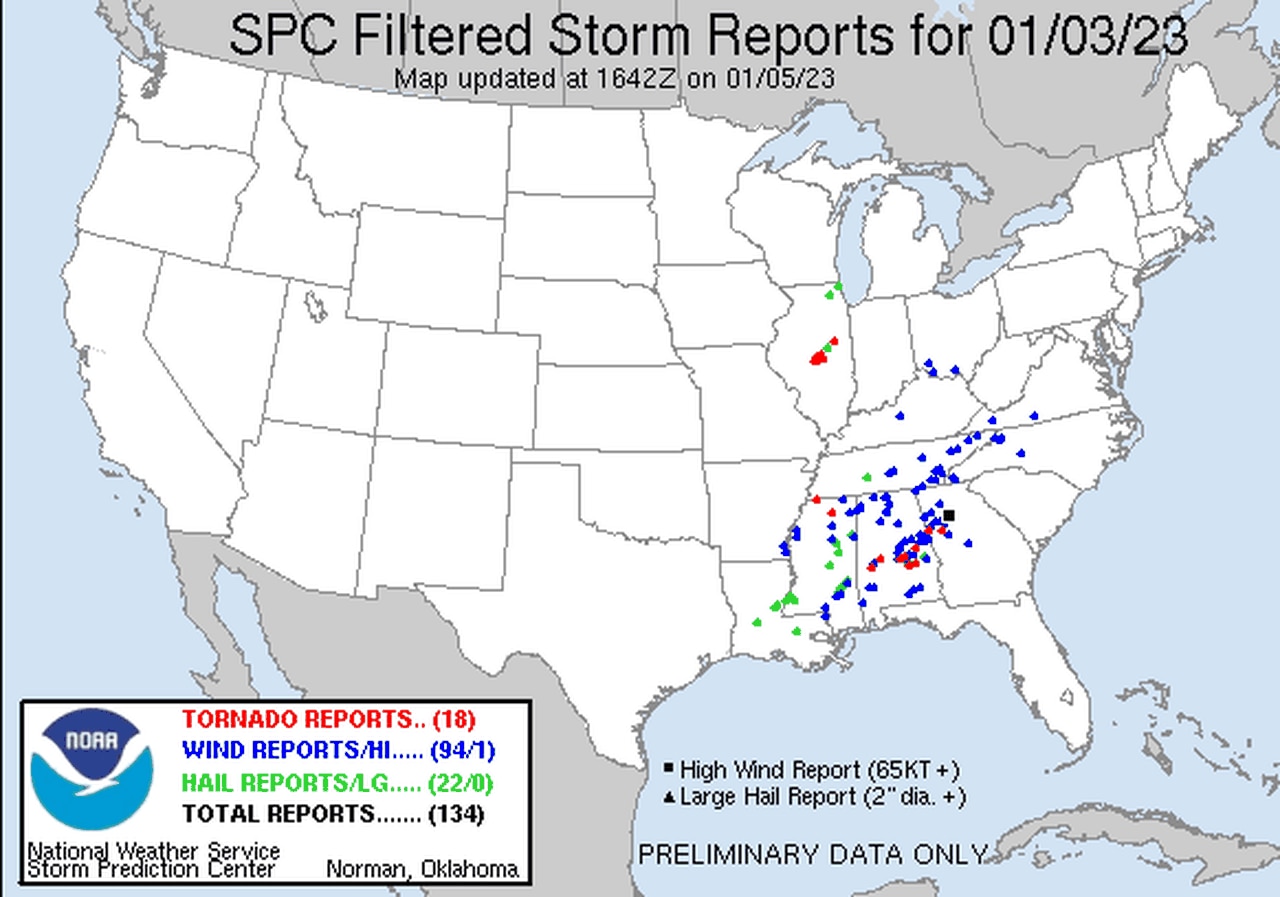 Tornado count likely to climb after Alabama storms