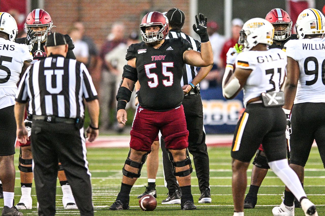 Troy center Jake Andrews accepts Senior Bowl invitation