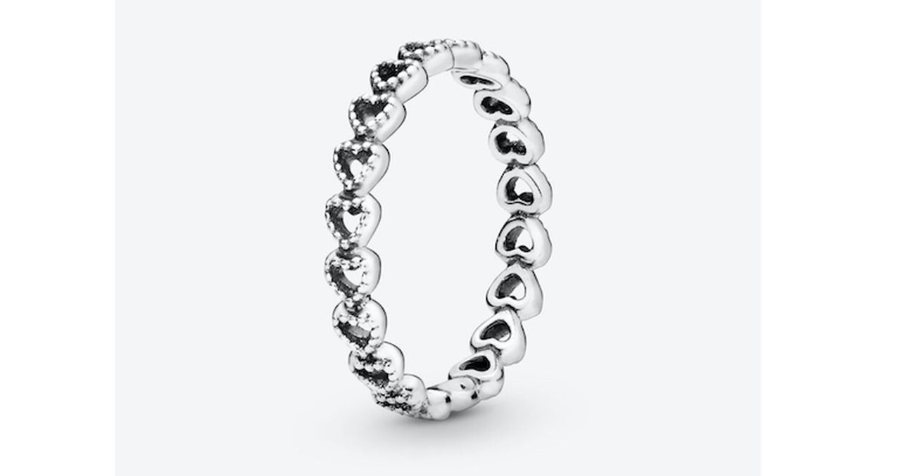 Pandora Band of Hearts Ring