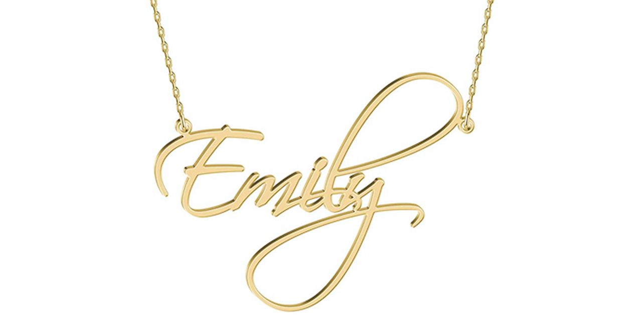 UMAGICBOX Sterling Silver Name Necklace