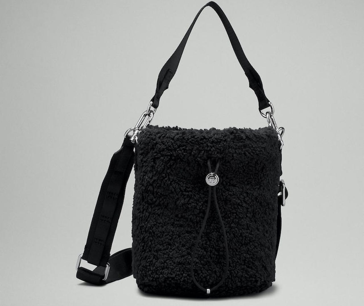 Crossbody Fleece Bucket Bag 2.5L