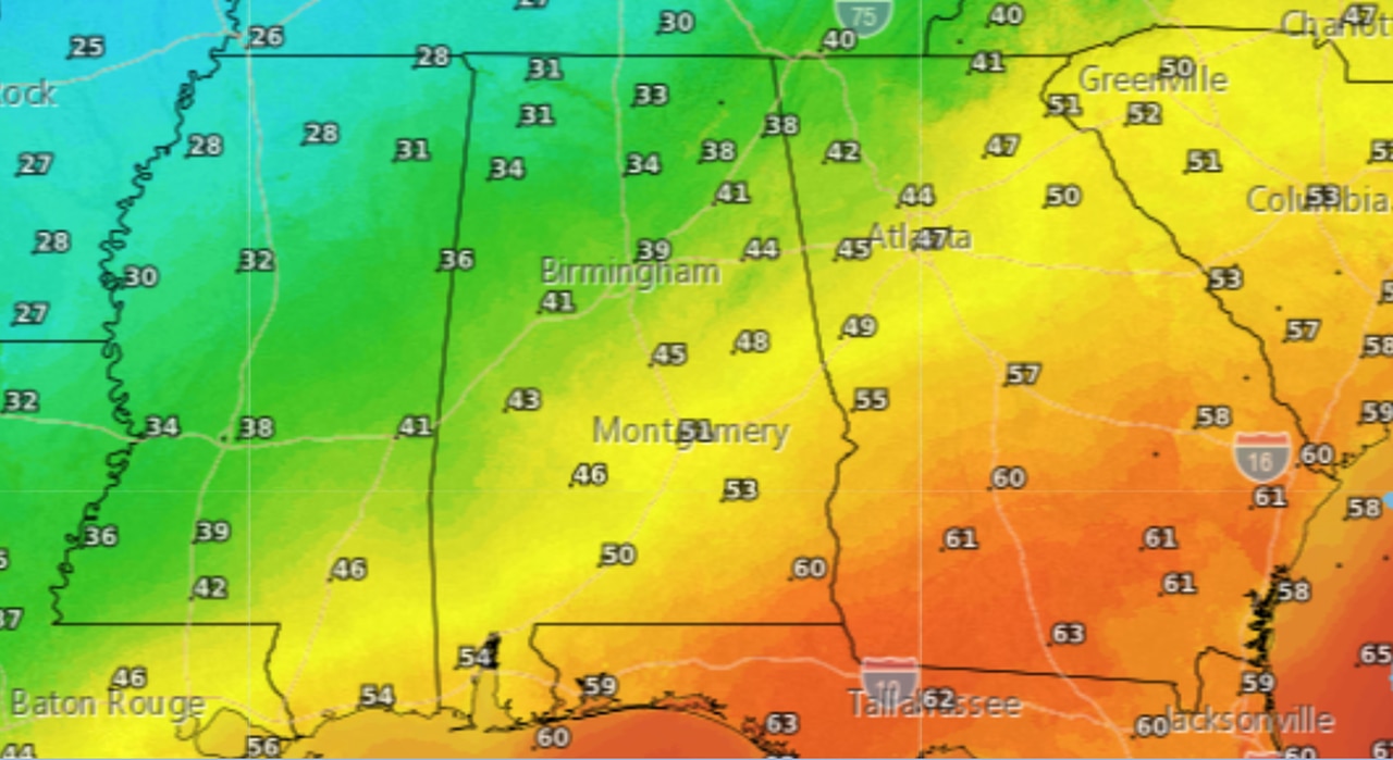 Winter weather advisory issued for 2 Alabama counties