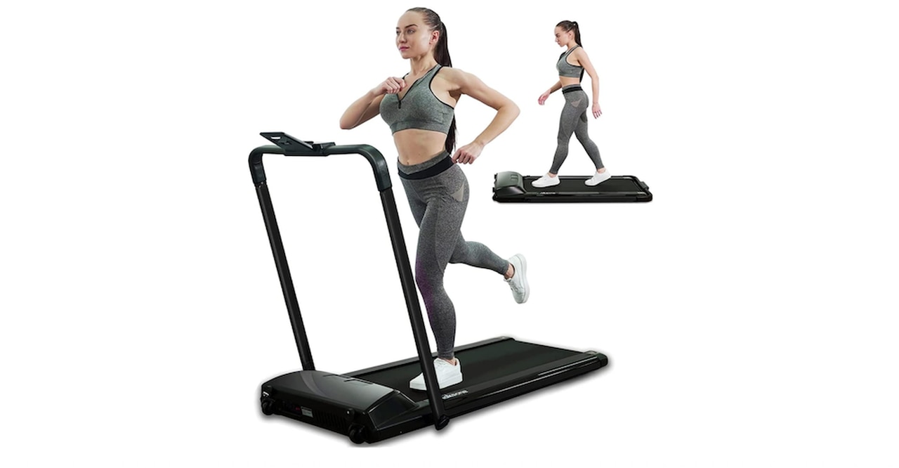 Maksone 2-in-1 Folding Treadmill