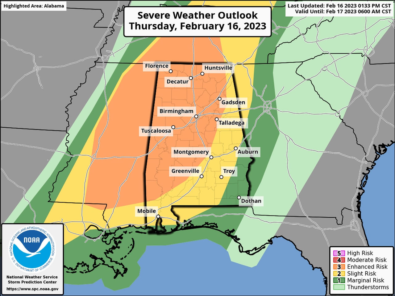 Alabama severe weather updates: New watch for Alabama