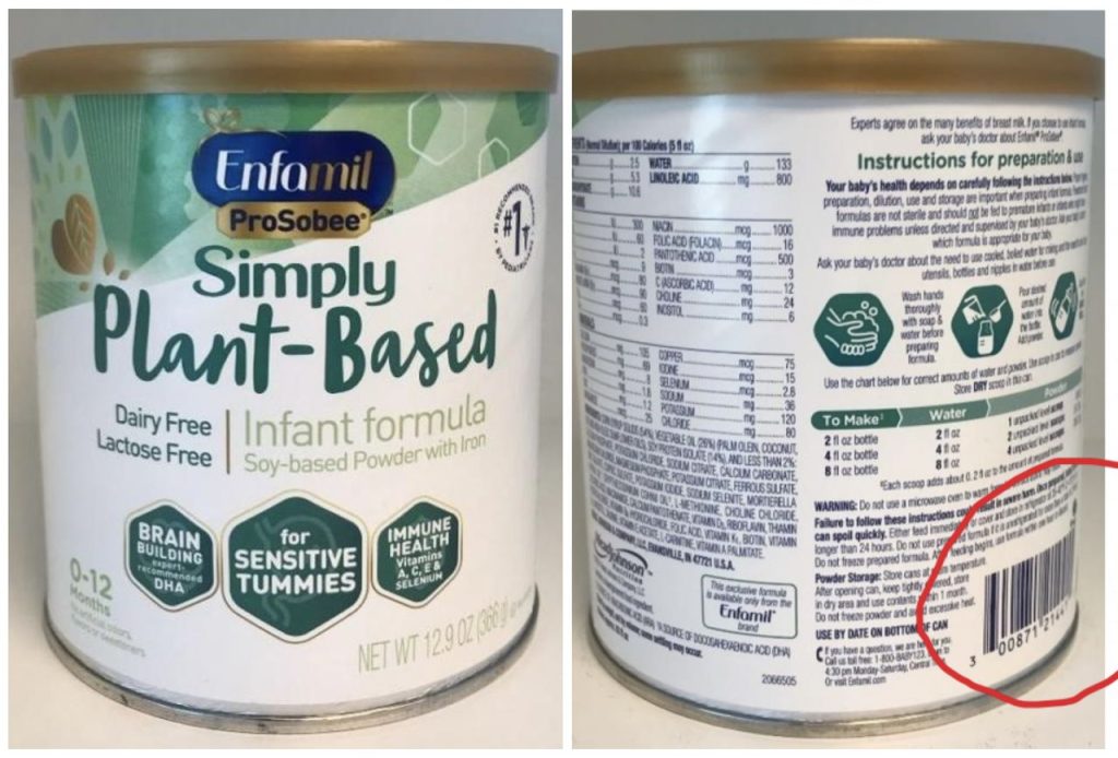 Baby formula recall WIC formula recipients should check Enfamil cans