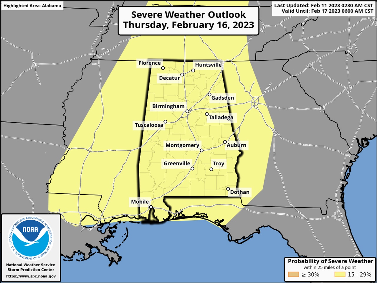 Forecasters watching Thursday for severe weather