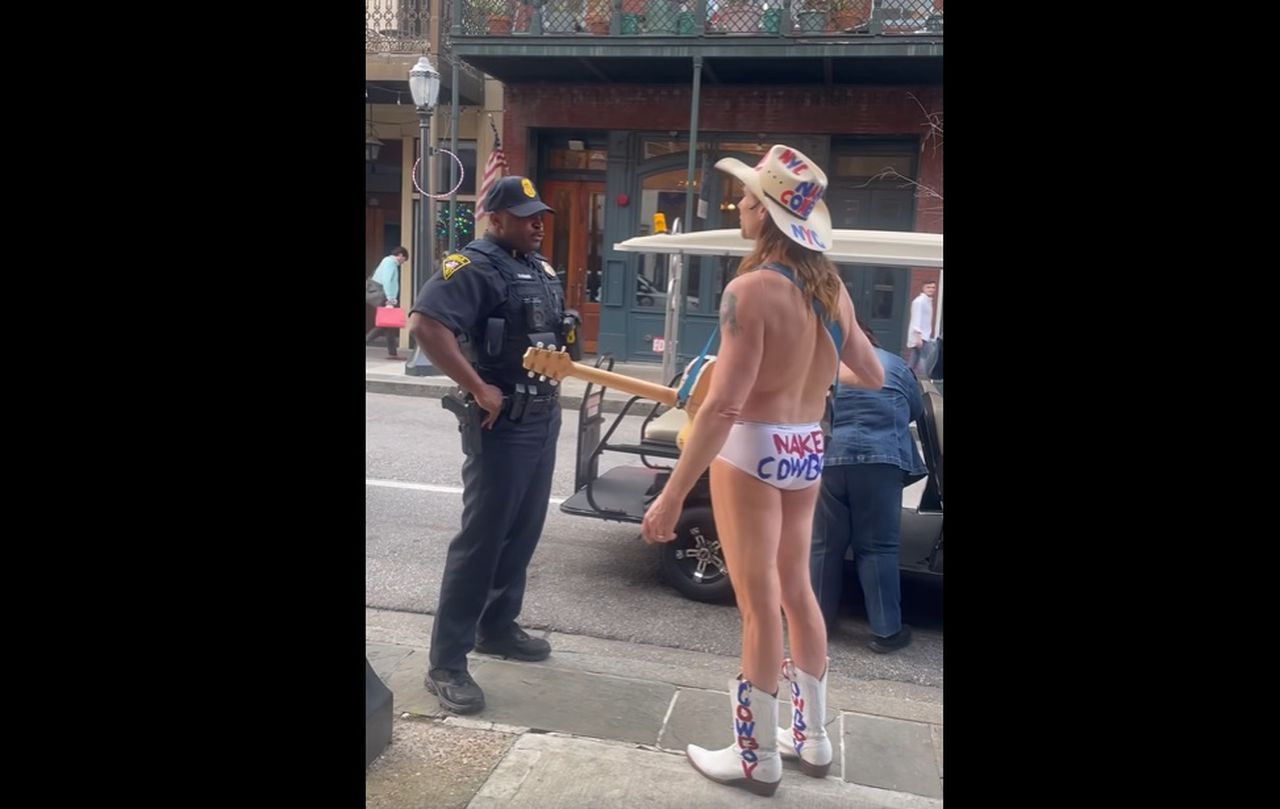 Naked Cowboy told to ‘put some damn pants on’ or go to jail in Mobile